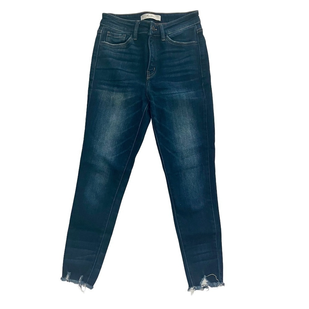 KanCan Signature High-Rise Ankle Skinny Cotton Denim Dark Wash Jeans Size 26